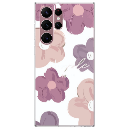 Samsung S22 Ultra Flowers 2 Transparent Silicone TPU Θήκη