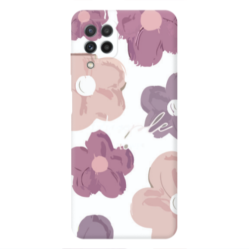Samsung A22 4G Flowers 2 Transparent Silicone TPU Θήκη