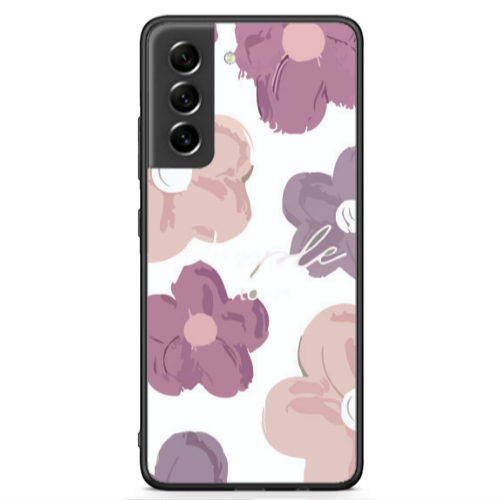 Samsung S21 FE Flowers 2 Black Glossy Θήκη