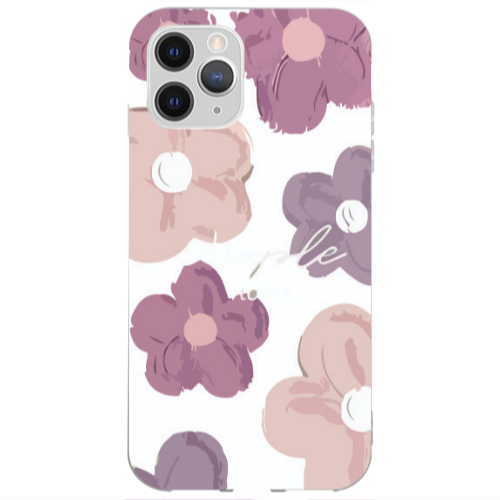 Apple iPhone 12 Pro Max Flowers 2 Transparent Silicone TPU Θήκη