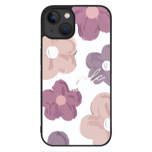 Apple iPhone 13 Mini Flowers 2 Black Glossy Θήκη