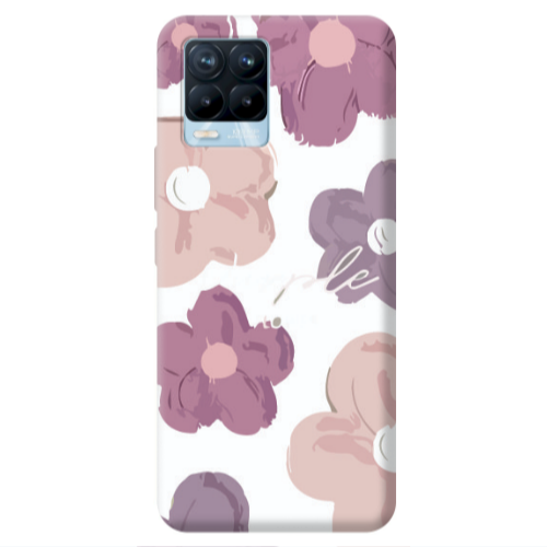 Realme 8 Pro Flowers 2 Transparent Silicone TPU Θήκη