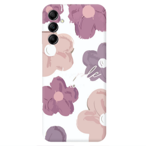 Samsung A14 5G Flowers 2 Transparent Silicone TPU Θήκη