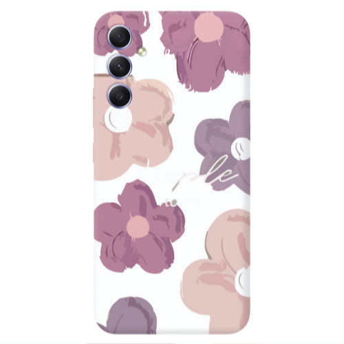 Samsung A34 Flowers 2 Transparent Silicone TPU Θήκη