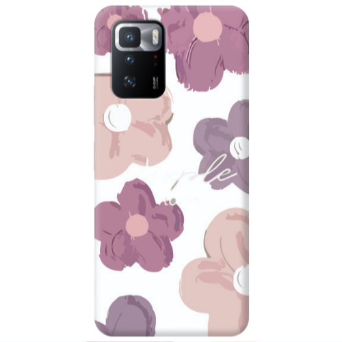 Xiaomi Poco X3 GT Flowers 2 Transparent Silicone TPU Θήκη