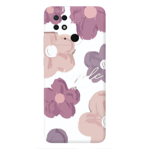 Xiaomi Poco C40 Flowers 2 Transparent Silicone TPU Θήκη