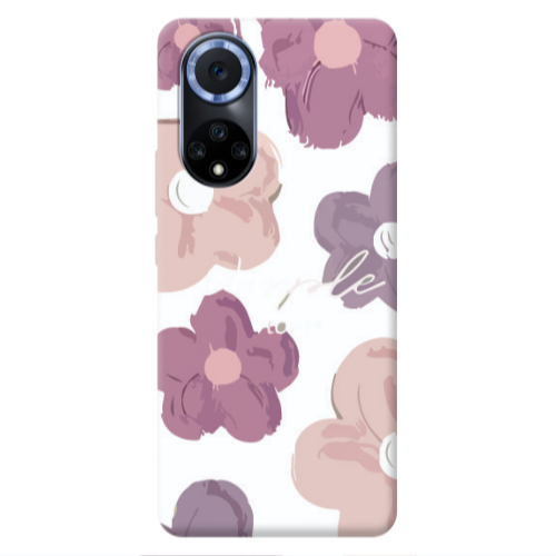 Huawei Nova 9 Flowers 2 Transparent Silicone TPU Θήκη