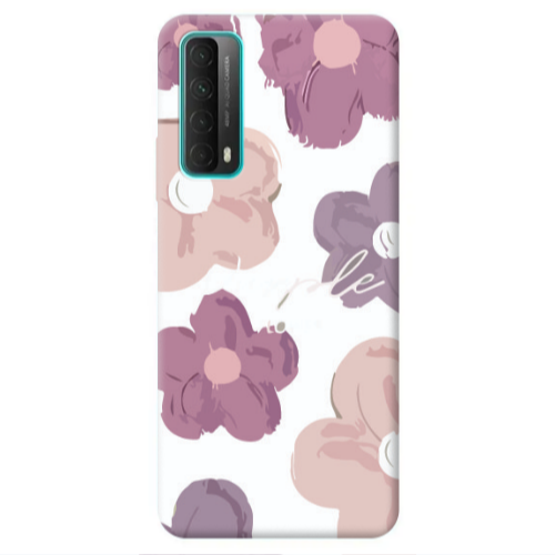 Huawei P Smart 2021 Flowers 2 Transparent Silicone TPU Θήκη