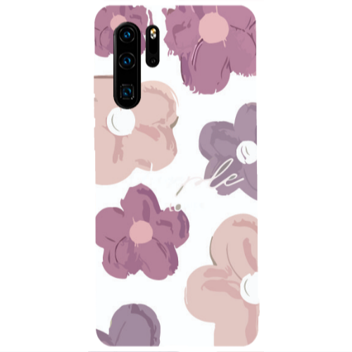 Huawei P30 Pro Flowers 2 Transparent Silicone TPU Θήκη