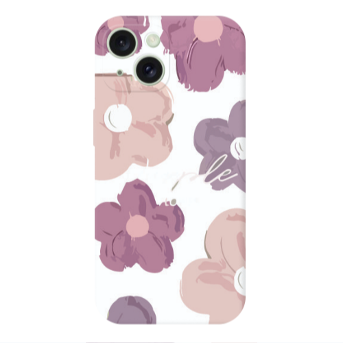 Apple iPhone 15 Plus Flowers 2 Transparent Silicone TPU Θήκη