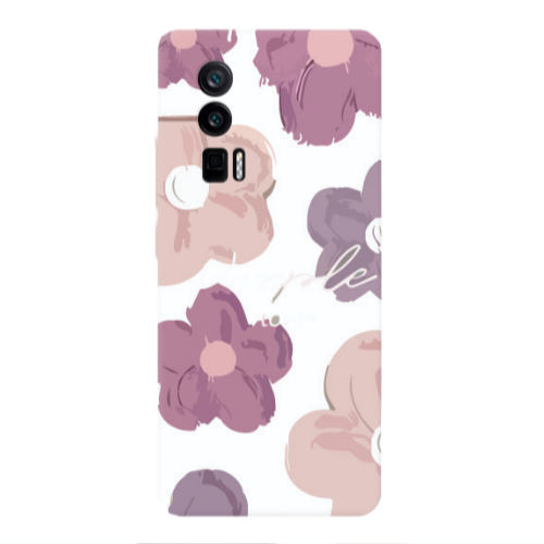 Xiaomi Poco F5 Pro Flowers 2 Transparent Silicone TPU Θήκη
