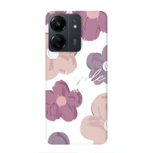 Xiaomi Redmi 13C Flowers 2 Transparent Silicone TPU Θήκη