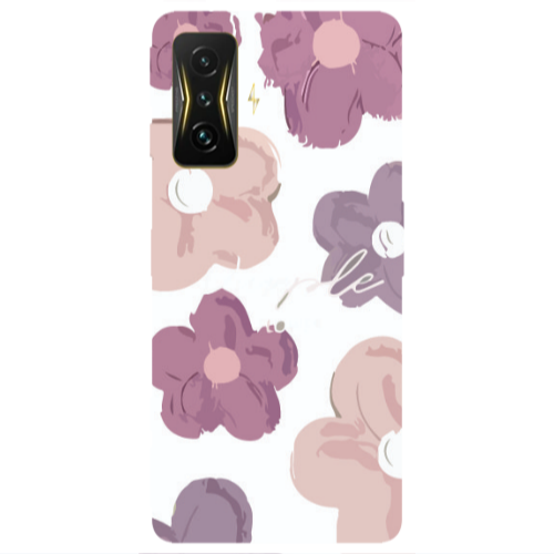 Xiaomi Poco F4 Gt Flowers 2 Transparent Silicone TPU Θήκη