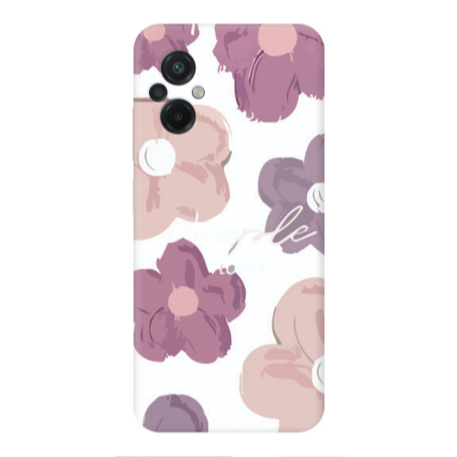 Xiaomi Poco M5 Flowers 2 Transparent Silicone TPU Θήκη