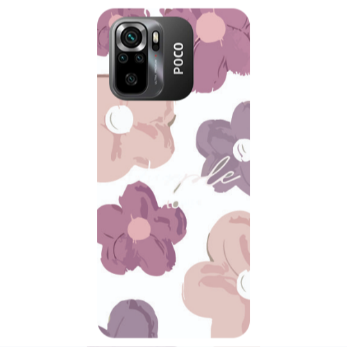 Xiaomi Poco M5 s Flowers 2 Transparent Silicone TPU Θήκη