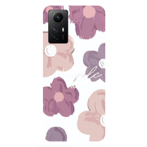 Xiaomi Redmi Note 12s Flowers 2 Transparent Silicone TPU Θήκη