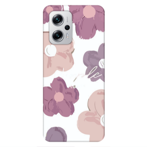 Xiaomi Poco X4 GT Flowers 2 Transparent Silicone TPU Θήκη