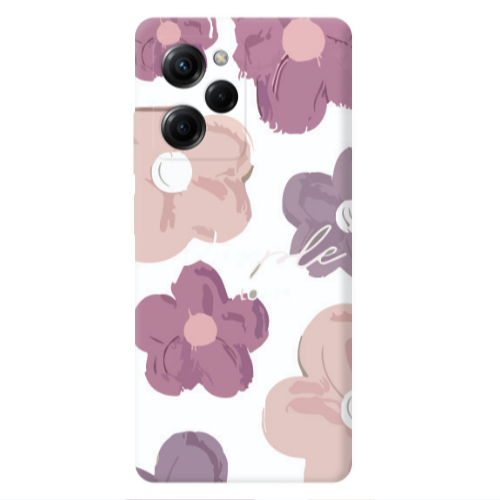 Xiaomi Poco X5 Pro Flowers 2 Transparent Silicone TPU Θήκη