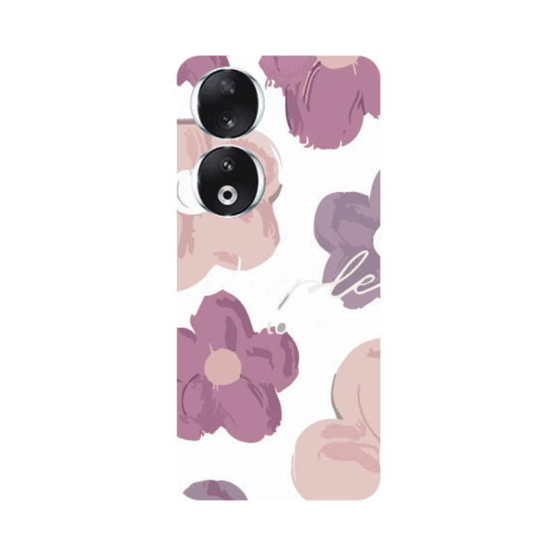 Honor 90 5G Flowers 2 Transparent Silicone TPU Θήκη