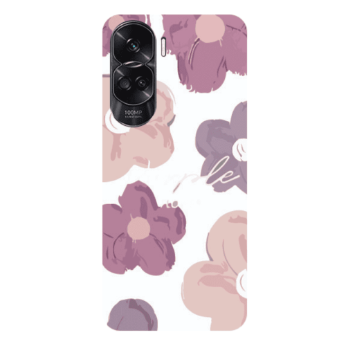 Honor 90 Lite 5G Flowers 2 Transparent Silicone TPU Θήκη