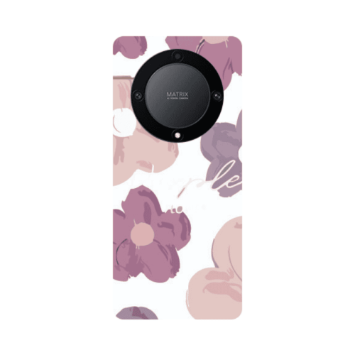 Honor Magic5 Lite 5G Flowers 2 Transparent Silicone TPU Θήκη
