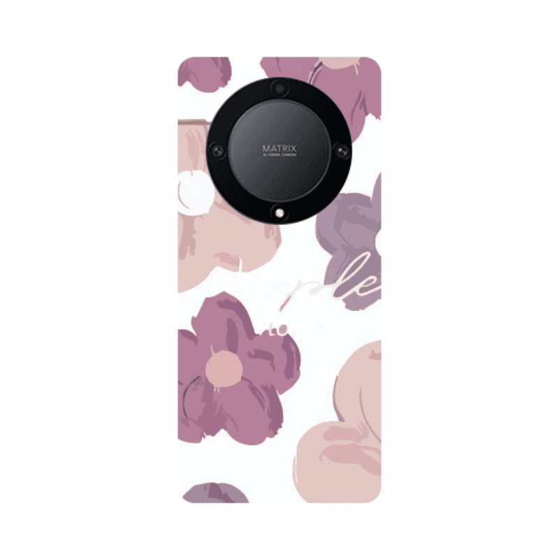Honor Magic5 Lite 5G Flowers 2 Transparent Silicone TPU Θήκη