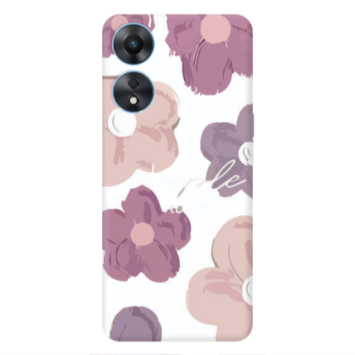 Oppo A 98 Flowers 2 Transparent Silicone TPU Θήκη