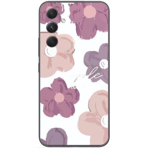 Samsung Galaxy A25 Flowers 2 Transparent Silicone TPU Θήκη