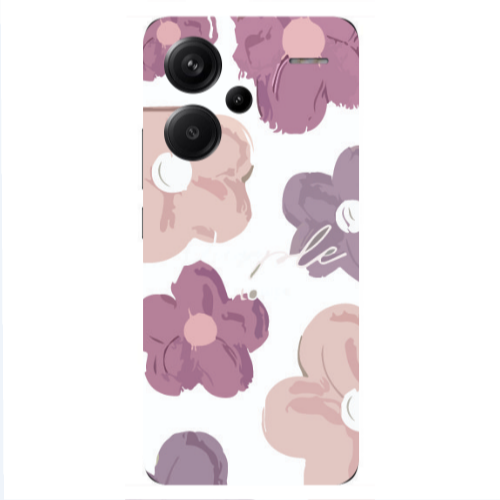 Xiaomi Redmi Note 13 Pro+ 5G  Flowers 2 Transparent Silicone TPU Θήκη
