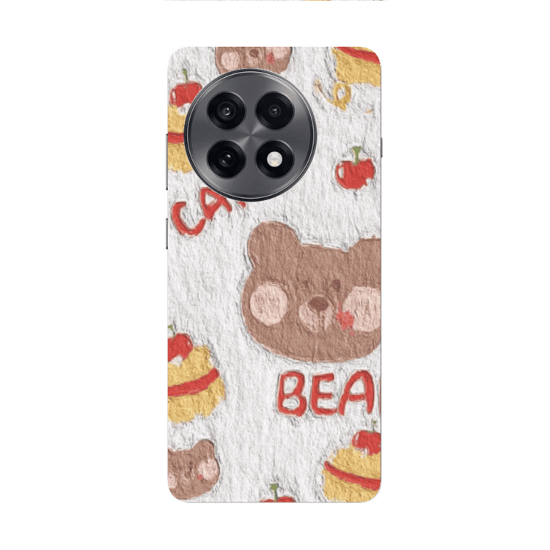Oneplus 13 5G Cake Bear Transparent Silicone TPU Θήκη