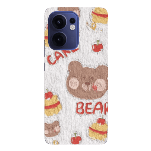 Oppo Reno13 FS Cake Bear Transparent Silicone TPU Θήκη