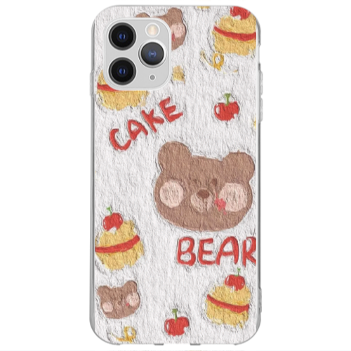 Apple iPhone 13 Pro Max Cake Bear Transparent Silicone TPU Θήκη