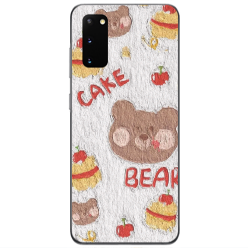 Samsung S20 Cake Bear Transparent Silicone TPU Θήκη