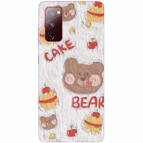 Samsung S20 FE Cake Bear Transparent Silicone TPU Θήκη