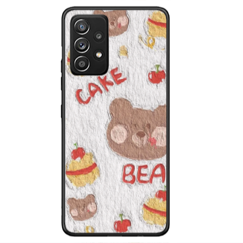 Samsung A53 Cake Bear Black Glossy Θήκη