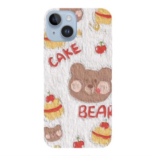 Apple iPhone 14 Plus Cake Bear Transparent Silicone TPU Θήκη