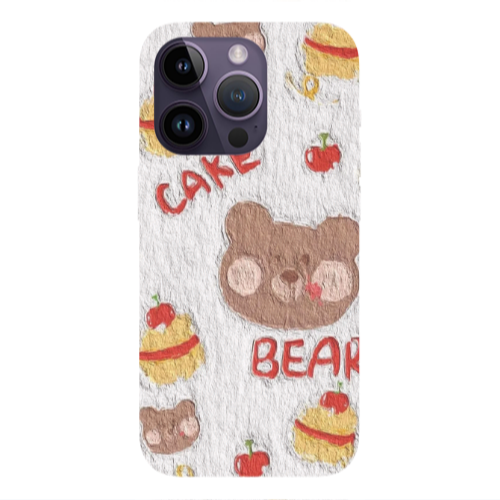 Apple iPhone 14 Pro  Cake Bear Transparent Silicone TPU Θήκη