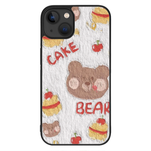 Apple iPhone 13 Mini Cake Bear Black Glossy Θήκη