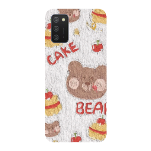 Samsung A03S Cake Bear Transparent Silicone TPU Θήκη