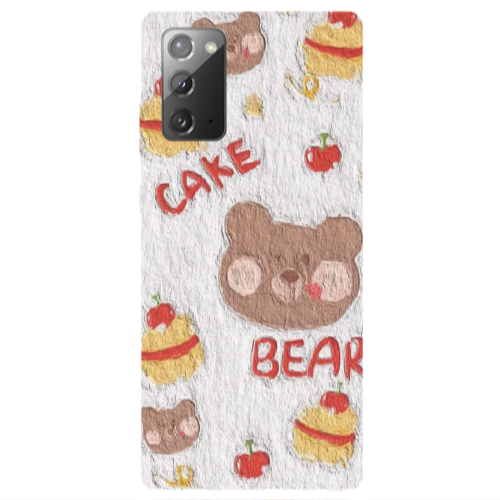 Samsung Note 20 Cake Bear Transparent Silicone TPU Θήκη