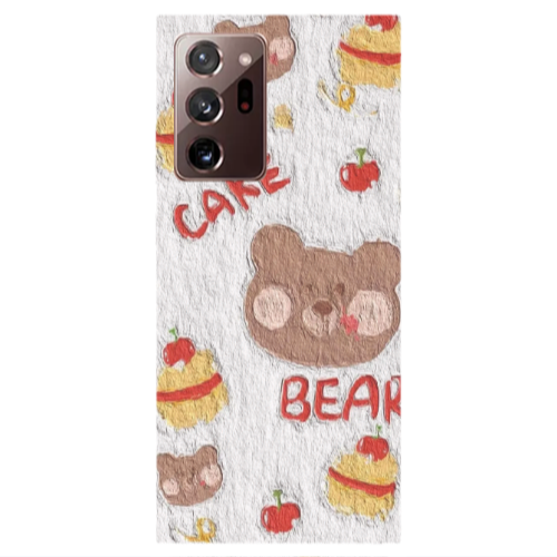 Samsung Note 20 Ultra Cake Bear Transparent Silicone TPU Θήκη