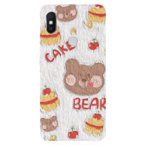Xiaomi Redmi S2 Cake Bear Transparent Silicone TPU Θήκη