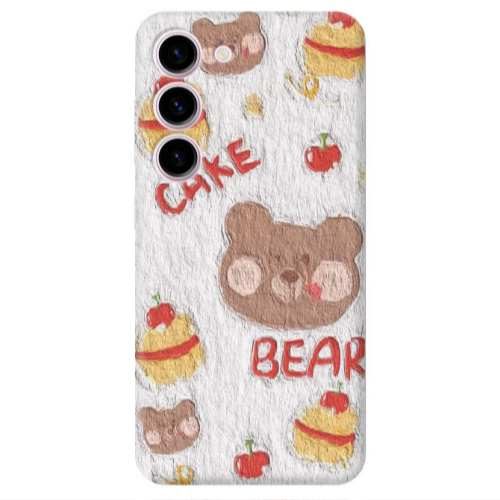 Samsung S23 Plus Cake Bear Transparent Silicone TPU Θήκη