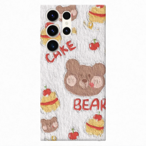 Samsung S23 Ultra Cake Bear Transparent Silicone TPU Θήκη