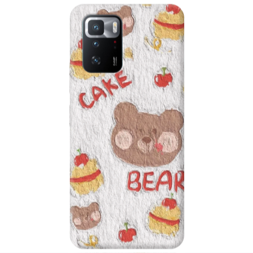 Xiaomi Poco X3 GT Cake Bear Transparent Silicone TPU Θήκη