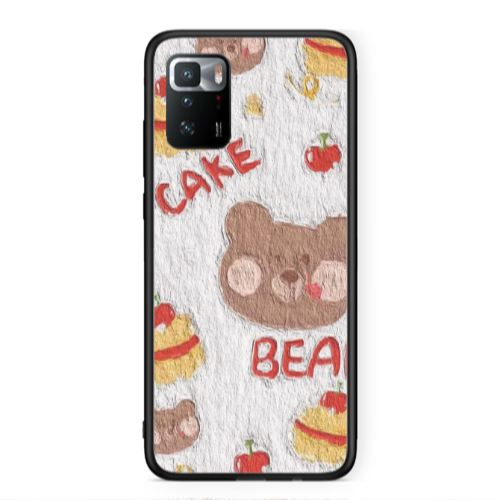 Xiaomi Poco X3 GT Cake Bear Black Glossy Θήκη