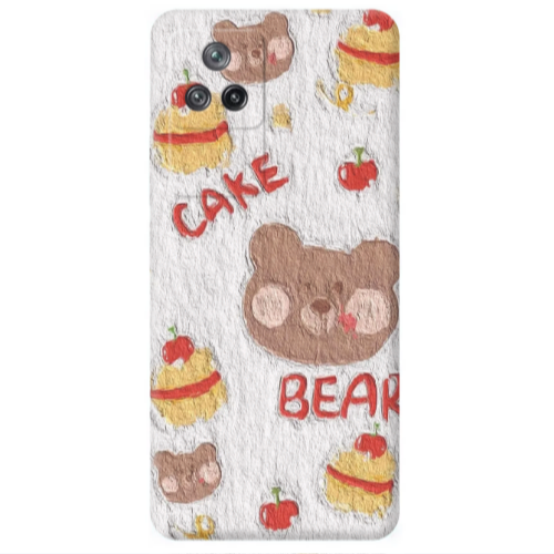 Xiaomi Poco F4 Cake Bear Transparent Silicone TPU Θήκη