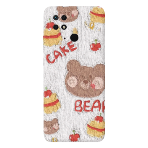 Xiaomi Poco C40 Cake Bear Transparent Silicone TPU Θήκη