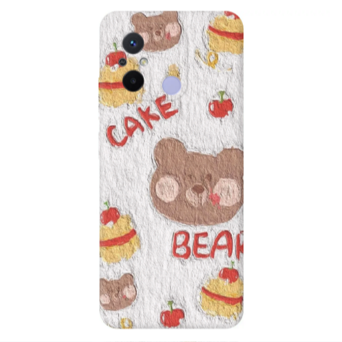 Xiaomi Redmi 12C Cake Bear Transparent Silicone TPU Θήκη