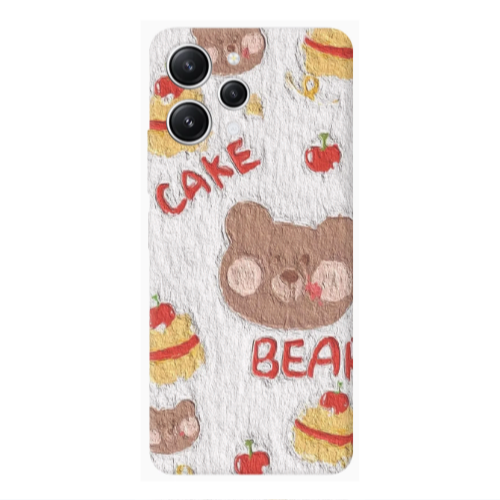 Xiaomi Redmi 12 Cake Bear Transparent Silicone TPU Θήκη